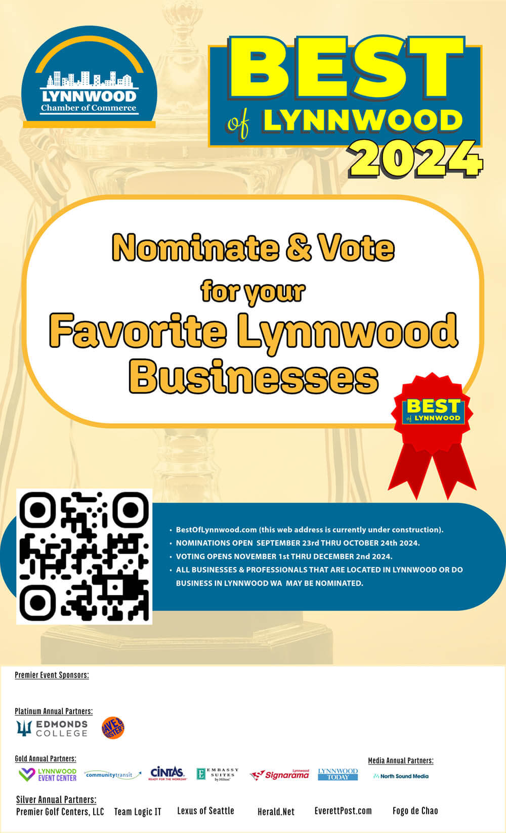 best of Lynnwood event flyer