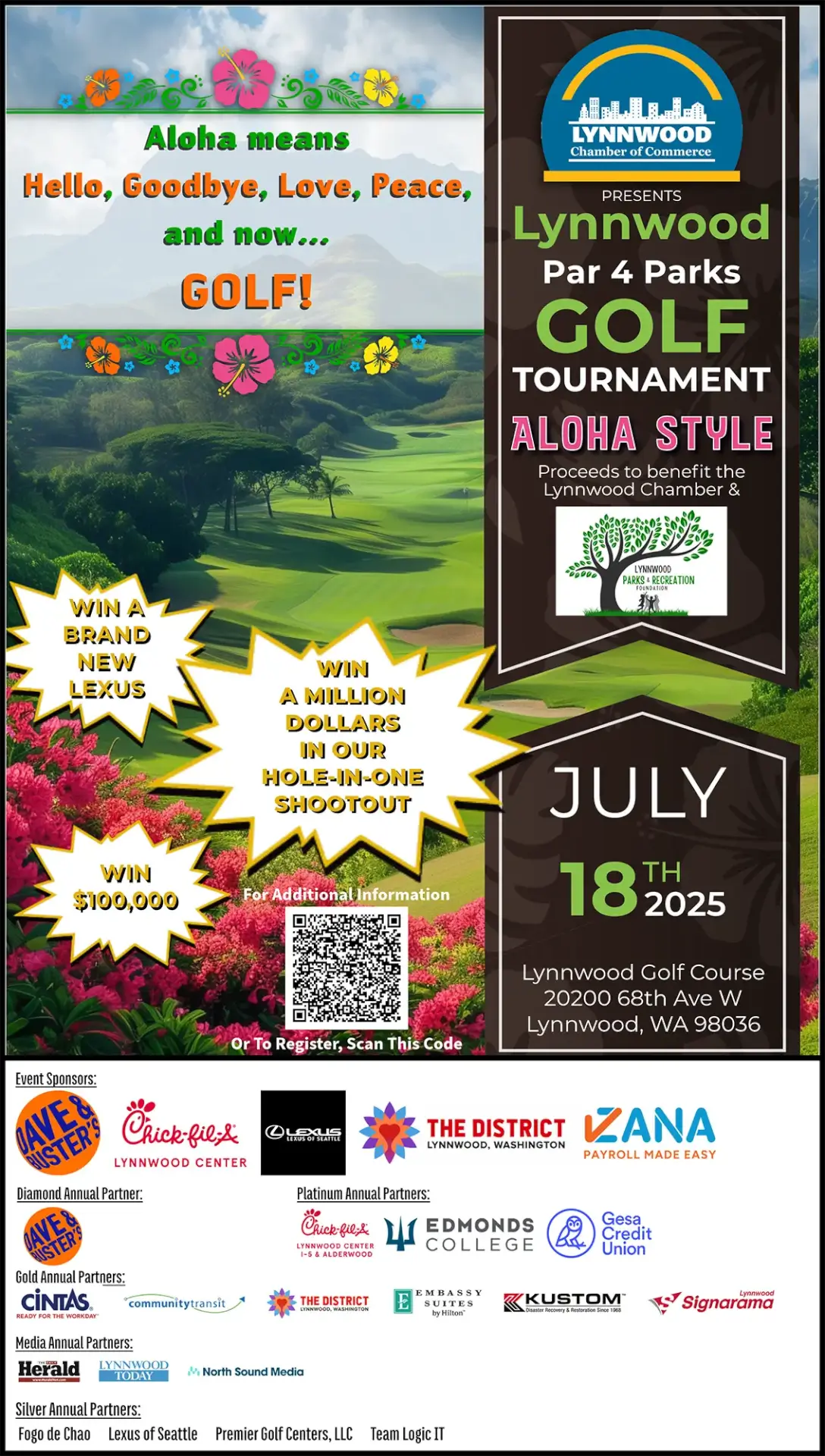 Lynnwood Golf Tournament Flyer