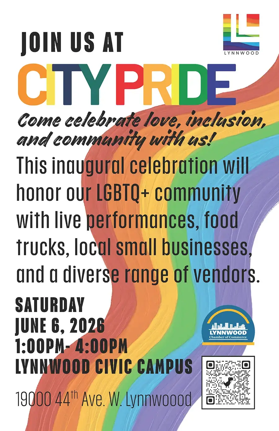 Join Us At City Pride - flyer for June 6, 2026